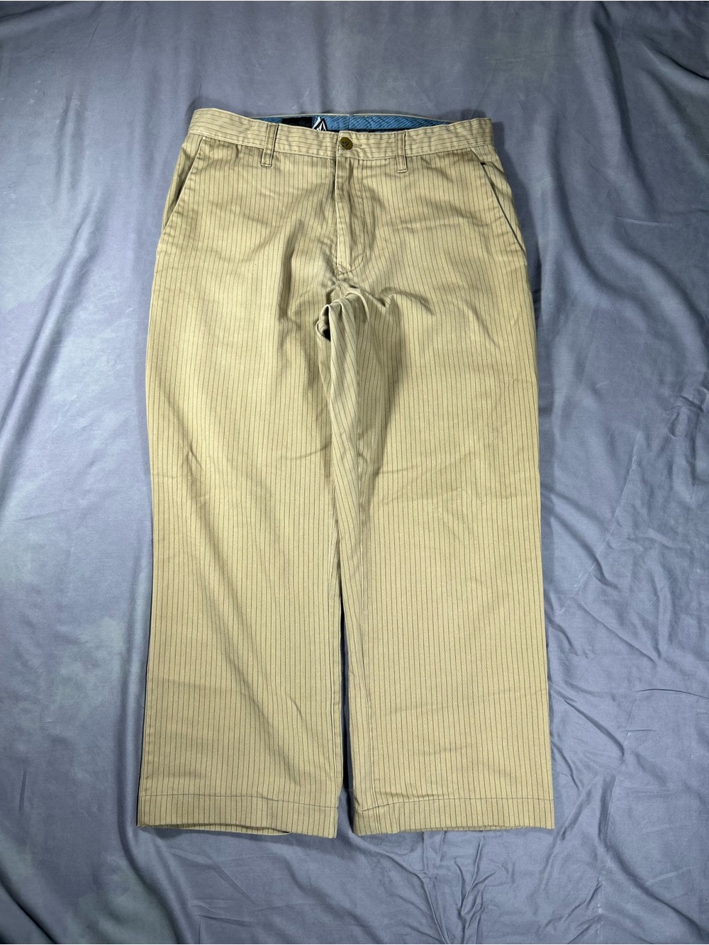 Classic Volcom Men's Khaki Pinstripe Pants